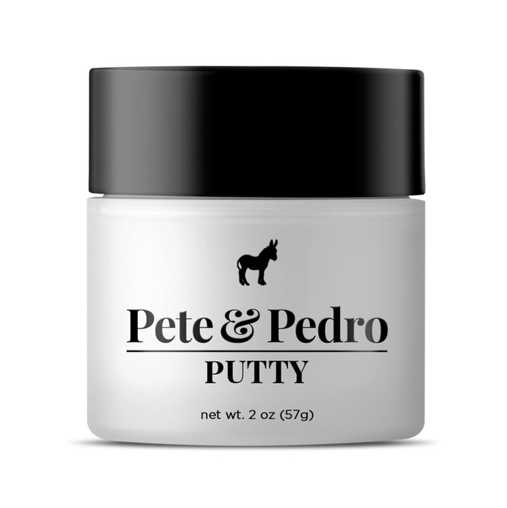 Pete Pedro HAIR PUTTY Strong Hold Matte Finish Low Shine Hair Clay for Men Ideal for Hairstyling Grooming Medium Messy S