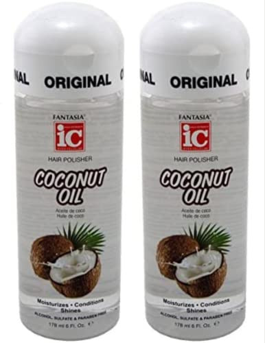 Fantasia Ic Hair Polisher 6oz Coconut Oil 2 Pack