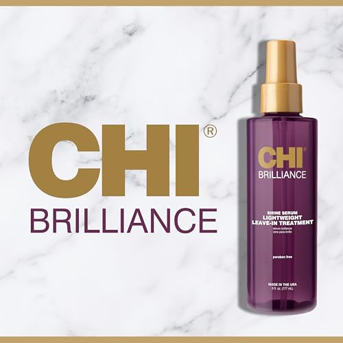 CHI Brilliance Shine Serum Lightweight LeaveIn Treatment Provides Superior Smoothness Manageability Sulfate Paraben Crue