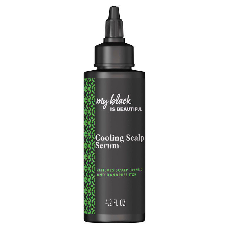 MY BLACK IS BEAUTIFUL Cooling Scalp Serum Dandruff Treatment For Coily Hair and Protective Styles Dry and Itchy Scalp Tr