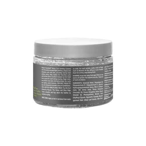Design Essentials Almond Avocado Honey Curl Forming Custard Defines Curls Fights Frizz For Curly Coily Kinky Hair 12 oz