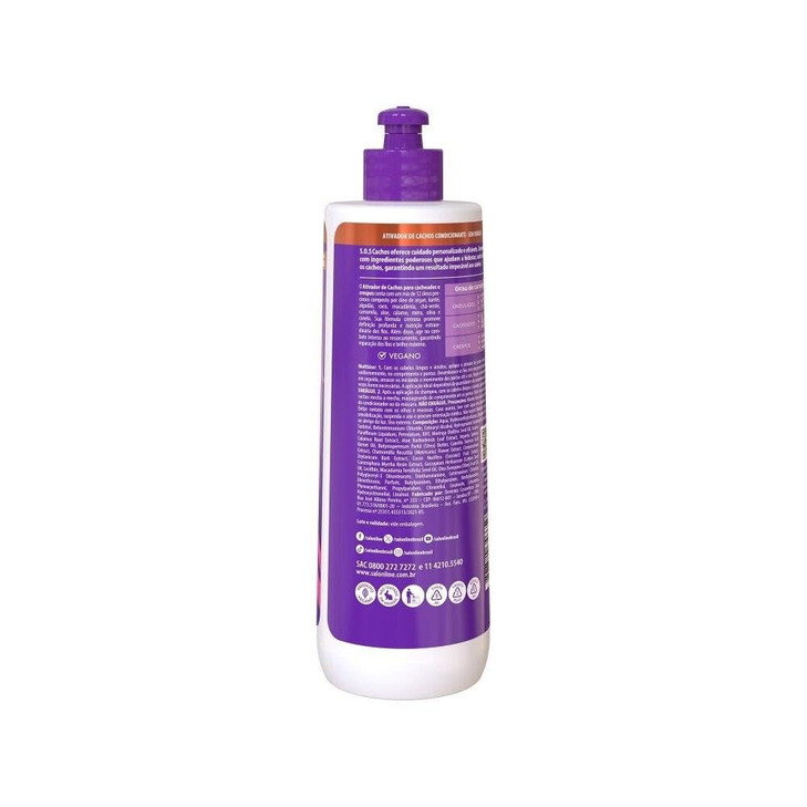 Salon Line SOS Cachos Ativador de Cachos Curl Activator 500 Ml Super Oleos SOS Curls Super Oils 1690 Fl Oz