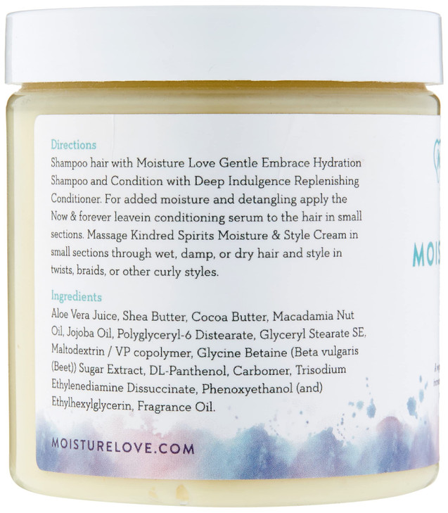 Moisture Style Cream for Curly Hair Natural Hair Definer and Enhancer Curling Cream Product Moisturizer Reduce Frizz Inc