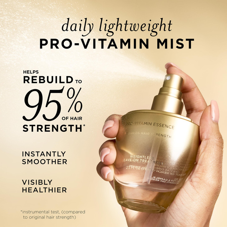 Pantene ProVitamin Essence Daily Repair Mist Weightless LeaveOn Treatment Strengthens Rebuilds Damaged Hair Reduces Brea
