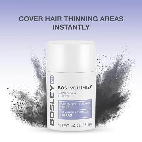 BosleyMD BOSVolumize Hair Thickening Fibers Natural Keratin Hair Building Formula for Thinning Hair Bald Spots Instant F