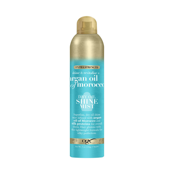 OGX Revitalize Argan Shine Extra Strength Dry Oil Conditioning Mist with Argan Oil Silk Proteins Light Nourishing Hair T