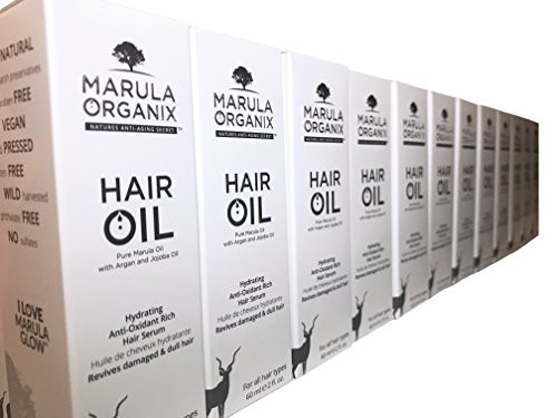 Marula Organix Hair Oil Hydrating AntiOxidant Rich Hair Serum Organic Pure Marula Argan Jojoba Oil Revives Damaged Chemi