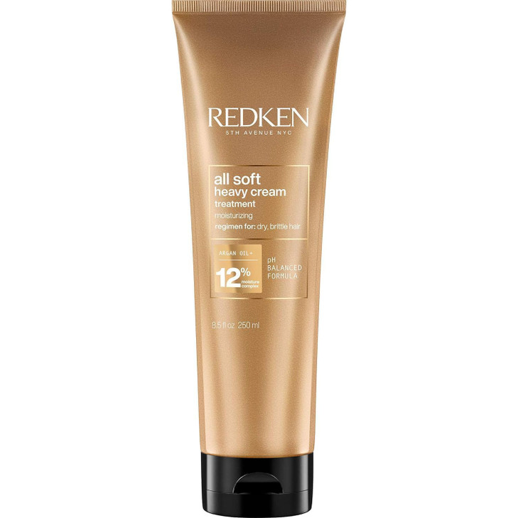 Redken All Soft Heavy Cream Mask Treatment Moisturizing Deep Conditioner Treatment For Dry Hair Softens and Smooths Hair