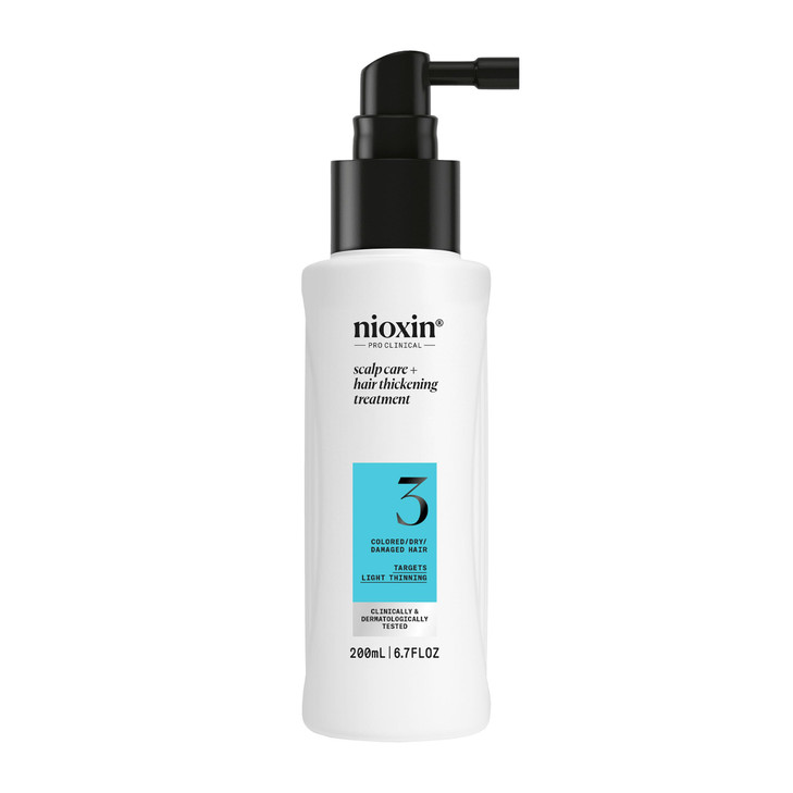 Nioxin System 3 Scalp Hair Thickening Treatment Serum for Colored or Damaged Hair with Light Thinning 68 Fl oz