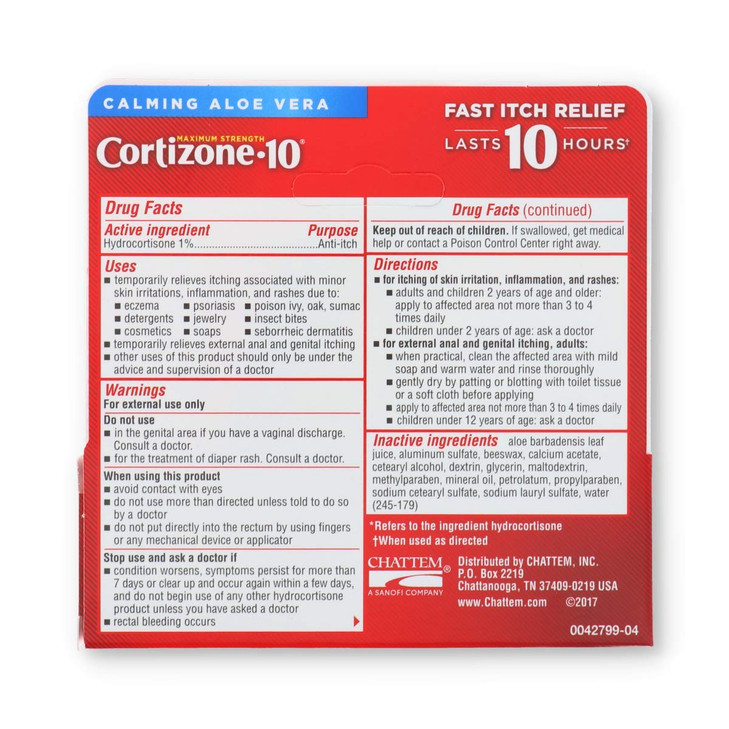 Cortizone 10 Cream .5 Oz, Black