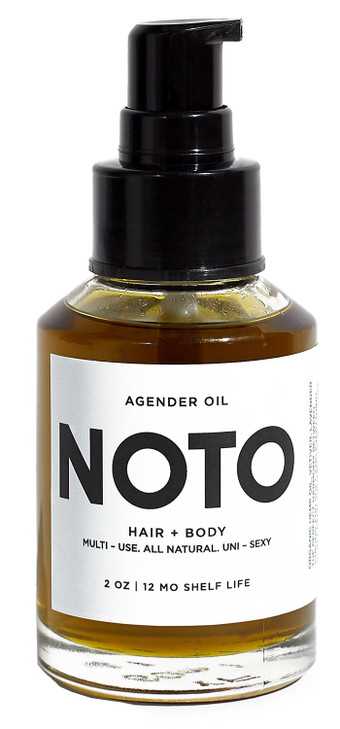 NOTO Botanics Natural Vegan Agender Oil Anywhere Face Body Clean Natural NonToxic Beauty 2 oz 60 ml