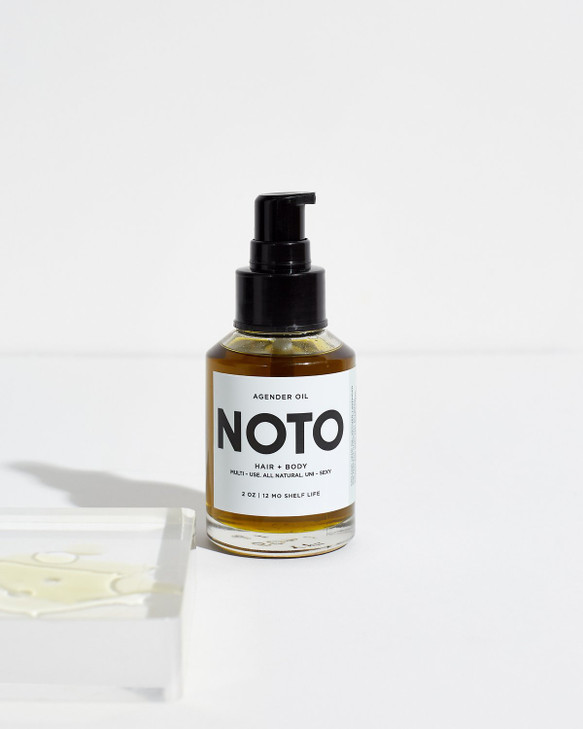 NOTO Botanics Natural Vegan Agender Oil Anywhere Face Body Clean Natural NonToxic Beauty 2 oz 60 ml