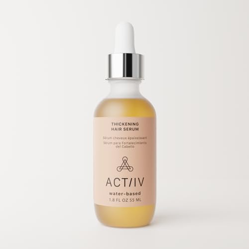 ACTIIV Thickening Hair Serum Water Based Supports the Appearance of Thicker FullerLooking Hair Lightweight WaterBased Fo