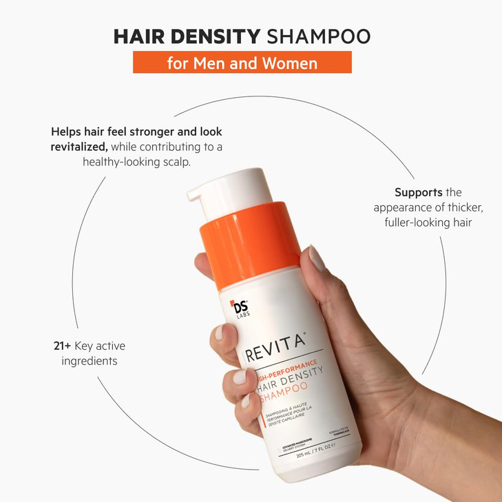 DS Labs For Men Women Revita Shampoo Scalp Refreshing Cleanse for Fuller Looking Volumizing Lightweight Hydration Sulfat