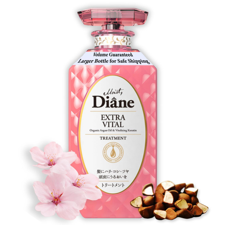 Moist Diane Dry Hair Conditioner Women Men Organic Conditioner with Argan Oil Keratin Vitamin E Vitamin C Cherry Blossom