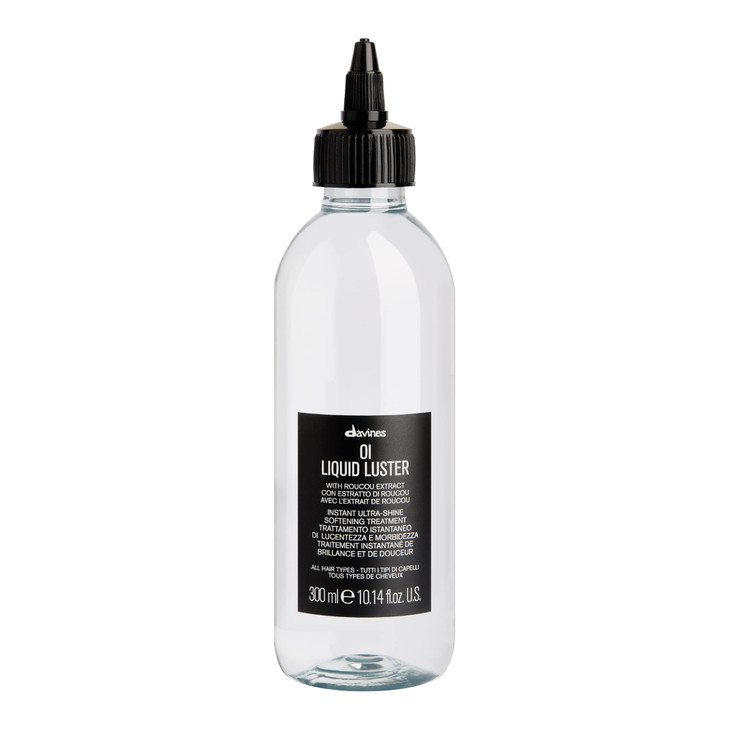 Davines OI Liquid Luster Weightless Hair Treatment for Instant GlassLike Shine Softens Detangles Polishes Hair in Second