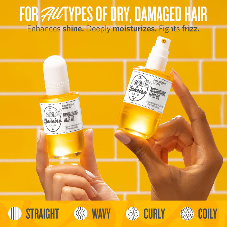 SOL DE JANEIRO Brazilian Glossy Nourishing Hair Oil Fights Frizz