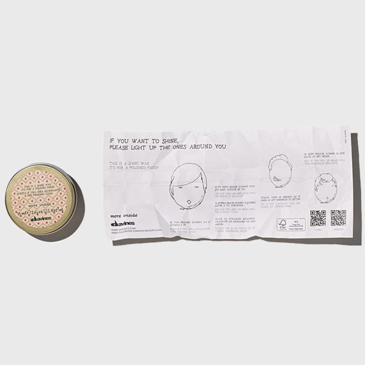 Davines This Is A Shine Wax Light Hold High Shine Polish Creamy Wax for Glossy Finish Workable Texture for Sleek Styles