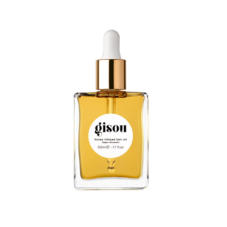 Gisou Honey Infused Hair Oil Hydrating Frizz Control Treatment with Mirsalehi Honey Adds Shine Heat Protectant for All H