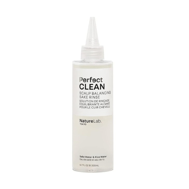 NatureLabTOKYO Perfect Clean Sake Rinse pH Balancing Treatment for Dry Itchy Scalp Clears Buildup Excess Scalp Oil Hydra