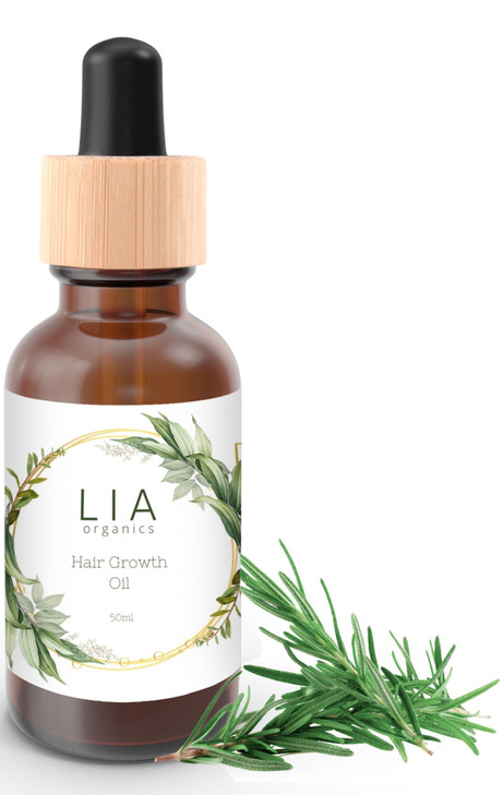Lia Organics Hair Growth Oil Organic Vegan cruelty free Rosemary oil castor oil pumpkin seed oil amla oil etc For thick