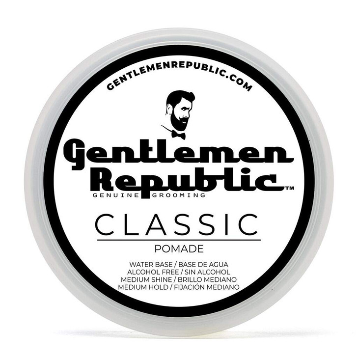 Gentlemen Republic Classic Pomade for Men Water Based Pomade for Medium Hold Shine Premium Mens Hair Styling Products wi
