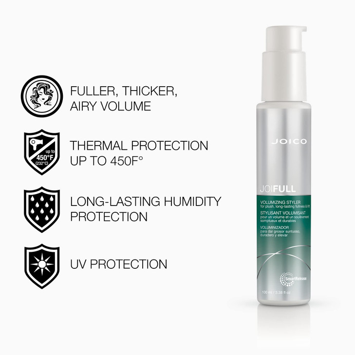 JoiFULL Volumizing Styler For Fine Thin Hair Add Instant Body LongLasting Volume Texture Protect Against Pollution With