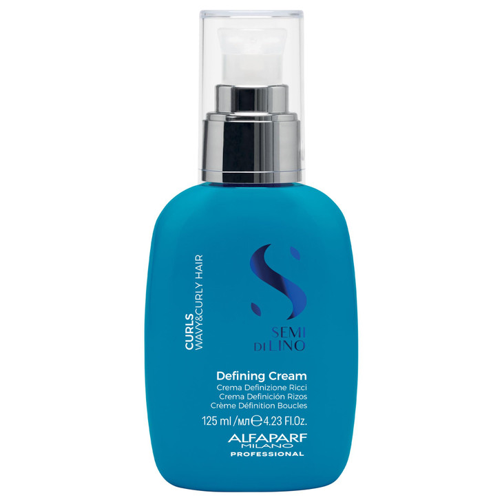 Alfaparf Milano Semi Di Lino Curl Defining Cream Hair Styling Curl Activator Replenishes Hair Hydration with Flaxseed Oi