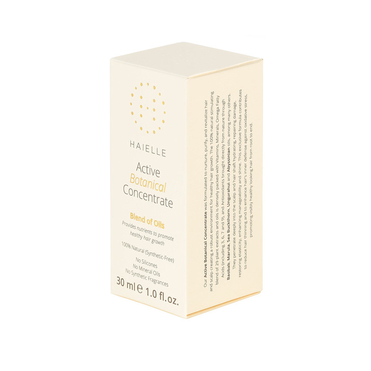 HAIELLE Active Botanical Concentrate Revitalizing Hair Growth Oil Split Ends Treatment Combats Frizz Flyaways Hydrates H