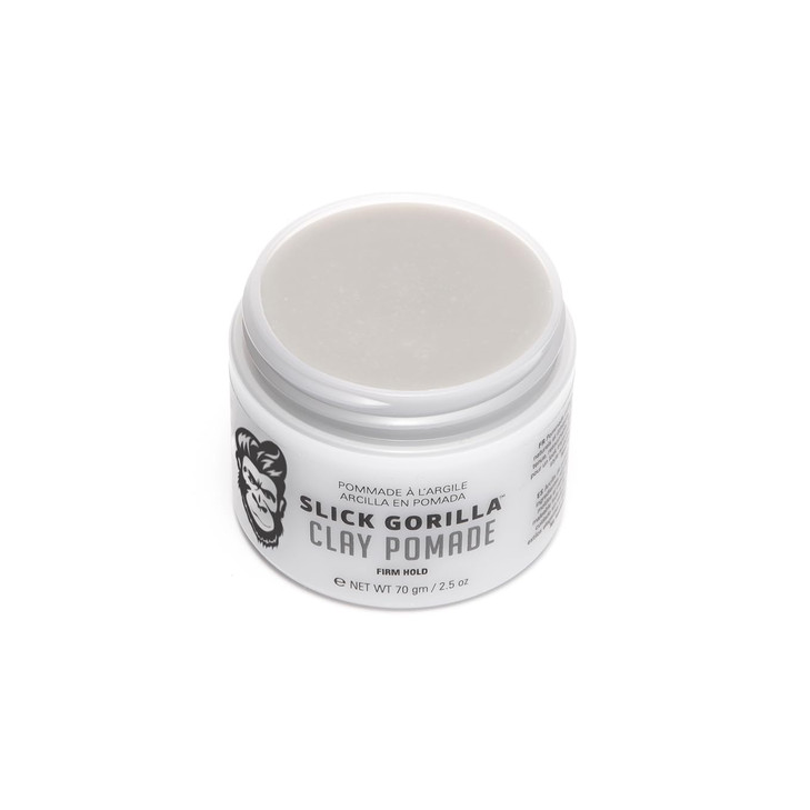 Slick Gorilla Clay Pomade for Men 25 oz 75 ml Firm Hold Hair Clay with Natural Matte Finish NonGreasy Mens Hair Pomade f