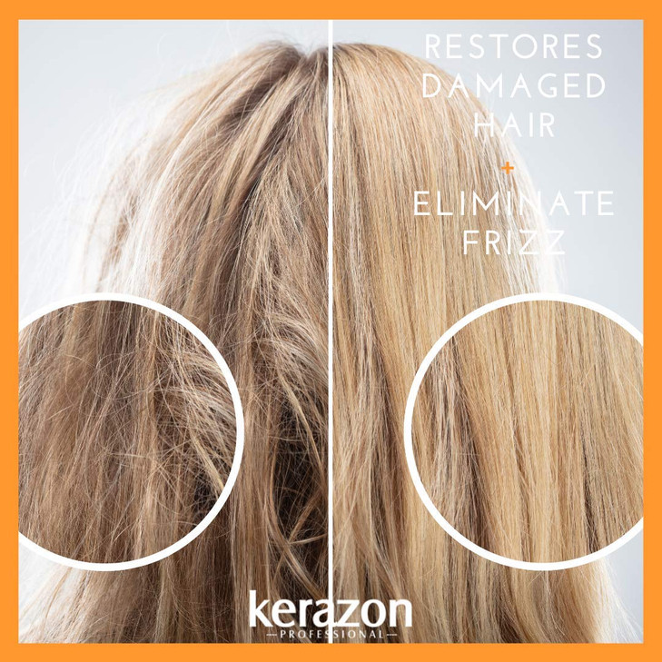Kerazon Professional Hair Mask Anti Frizz Keratin Care Moisturizing Deep Hydration for Dry Damaged Hair Buriti Liss