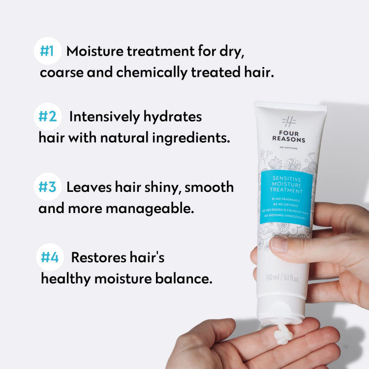 No nothing Sensitive Moisture Treatment Perfumefree Moisturising Intensive Treatment For Dry and Damaged Hair 100 Vegan