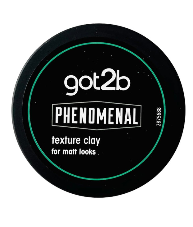 Schwarzkopf got2b PhenoMENal Texture Hair Styling Clay Vegan Strong Hold Matt Finish No Stickiness 100ml Pack of 1