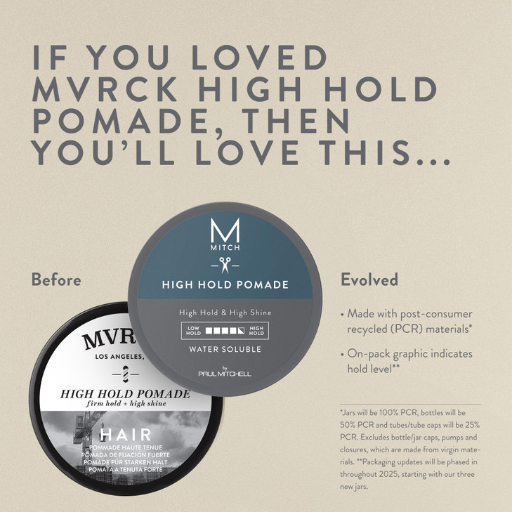 Mitch by Paul Mitchell High Hold Pomade High Hold High Shine For All Hair Types 3 oz