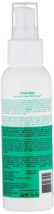 FRAMESI Color Lover Stop Frizz 34 fl oz AntiHumidity Serum and Split End Repair Color Treated Hair Travel Size