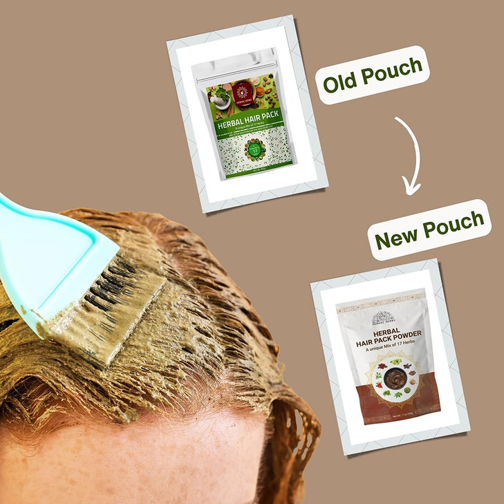 Hebhac Herbs Herbal Mix Powder Made with 17 Traditional Herbal Oil Mix for Thick Long Hair Growth Care 7 oz