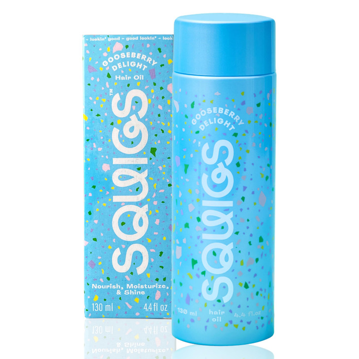 Squigs Hair Growth Oil for Dry Damaged Hair with Amla Castor Coconut Oil Blend for Frizz Control Hydration Scalp Treatme