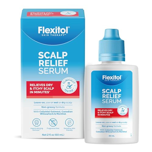 Flexitol Scalp Relief Serum for Itchy Scalp with 2 Colloidal Oatmeal 2 Ounce FSA Eligible