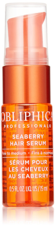 Obliphica Seaberry Leave in Hair Serum for Fine Medium Hair Vitamins and Omegas for Frizz Free Nourished Hair Hair Serum