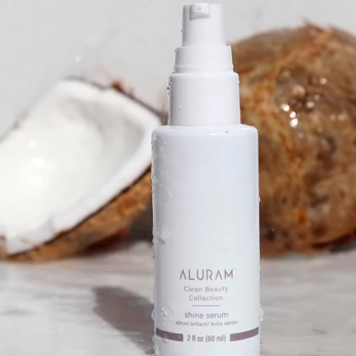 ALURAM Coconut Water Shine Serum Frizz Elimination Radiant Gloss for All Hair Types 2 Fl Oz