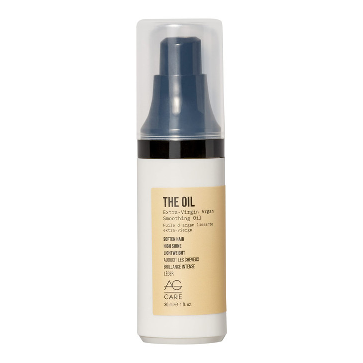 AG Care The Oil Argan Smoothing Oil Lightweight NonGreasy Shine for All Hair Types Softens Adds Slip 1 Fl Oz