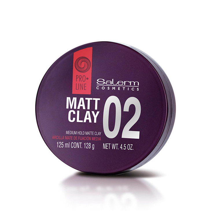 SALERM Hair Wax Pro Line Matt Clay 02125 ml for Medium and Long Hair Medium and Flexible Hold LongLasting Matte Finish H