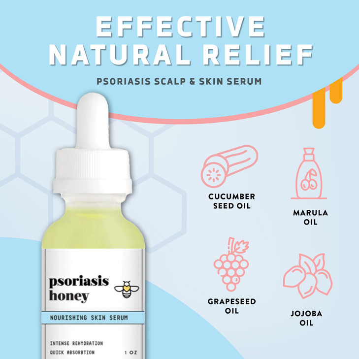 Psoriasis Honey Nourishing Scalp Skin Serum Dry Oil for Skin Full Body Non Comedogenic Moisturizer Daily Dry Scalp Oil H