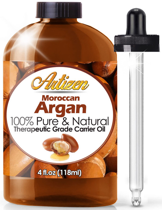 Artizen Moroccan Argan Oil 4 Ounce Bottle 100 Pure Natural Suitable for Your Hair Face Skin Nails More Natural Additive