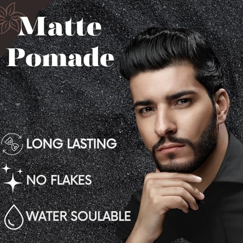 Boneyard Barbering Matte Hair Wax Pomade Water Based Styling Clay Pomade for All Hair Types Hair Paste for Men with No S