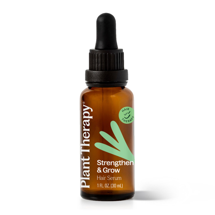 Plant Therapy Hair Therapy Strengthen Grow Hair Repair Serum 1 oz with Argan Castor Oil