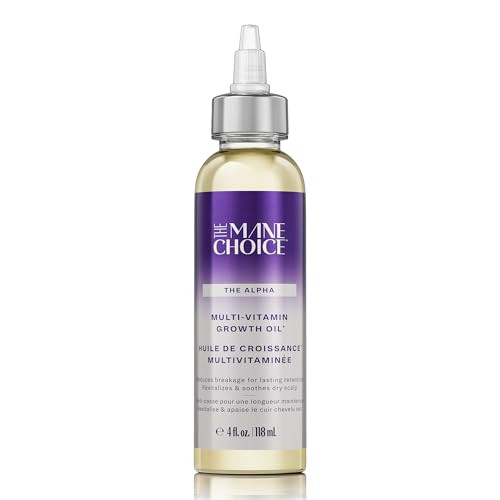 The Mane Choice Alpha MultiVitamin Scalp Hair Growth Oil 4 Fl Oz 1 Pack Nourishing Scalp Oil with Biotin Vitamin C Rosem