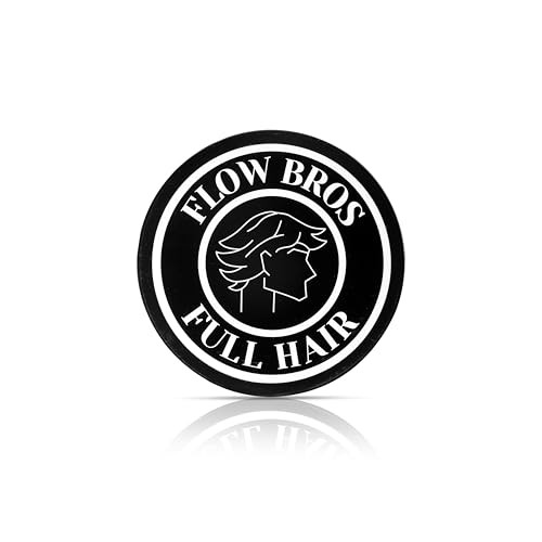 Flow Bros Mens Hair Clay Strong Hold Nourishing Formula Low Shine Adds Volume and Texture 2oz