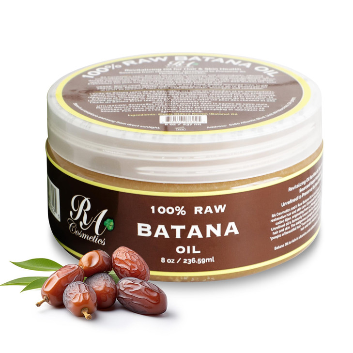 RA COSMETICS 100 Natural Unrefined Batana Hair Oil for Growth Repair Strength 8 oz Nourishing Moisturizer for Damaged Ha