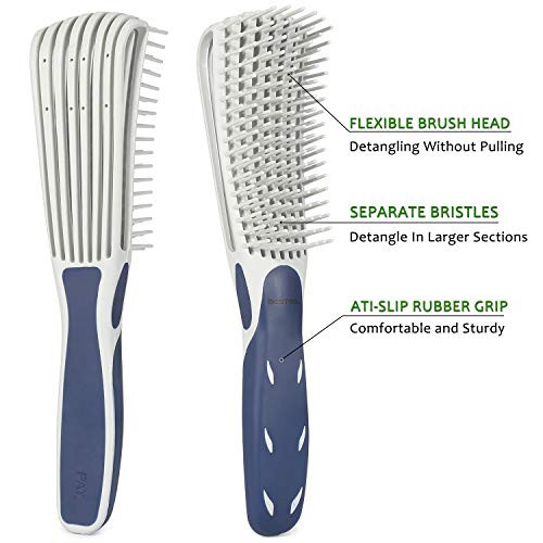 BESTOOL Detangling Brush for Curly and Natural Black Hair Afro 34abc Texture Faster and Easier Detangling of Wet or Dry